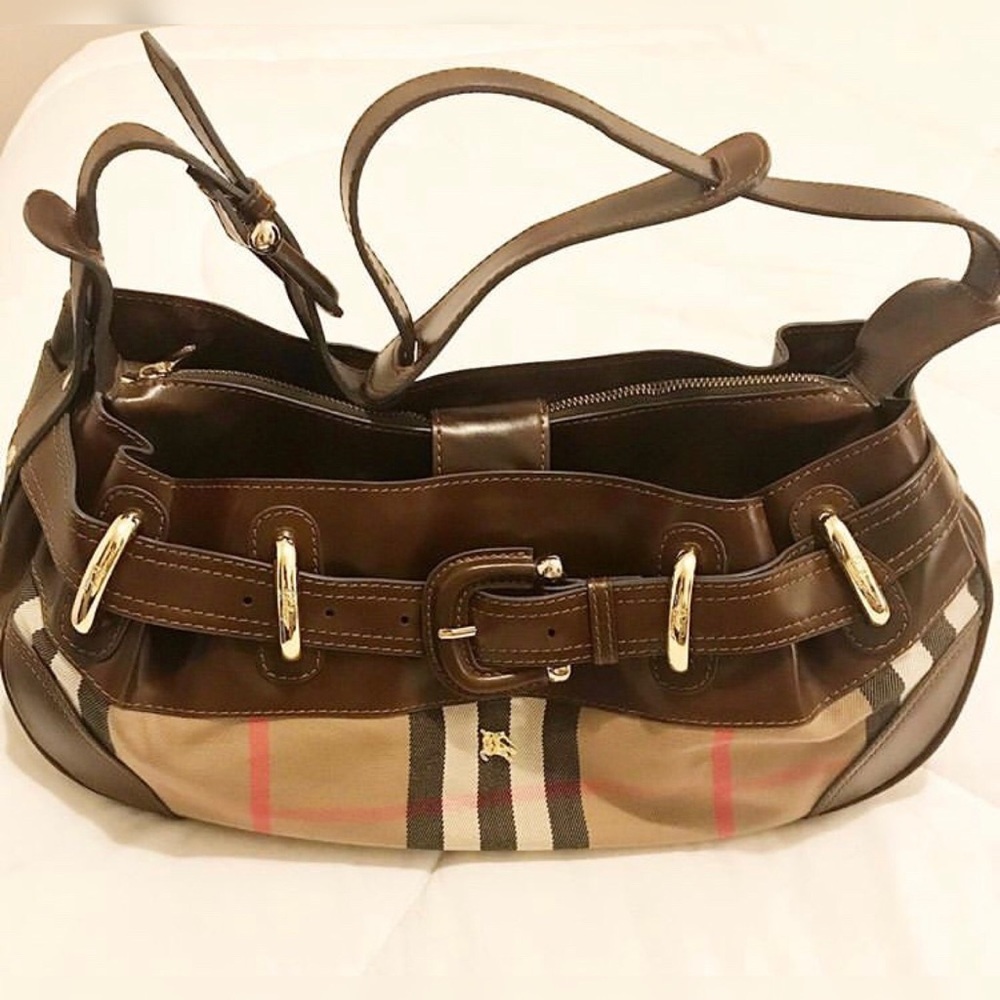 Burberry Canvas and Leather Bag